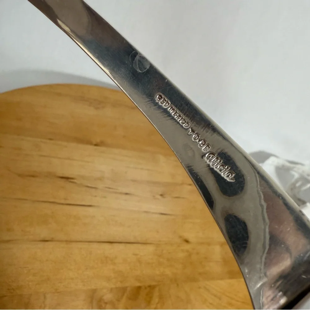 Vintage TAXCO 950 Mexico TO-96 ALICIA Sterling Silver Modernist Cuff Necklace - Picture 12 of 16